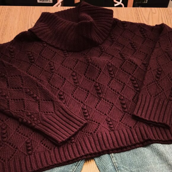 Loft Size XXL Burgundy Sweater (NWT) - Picture 1 of 10